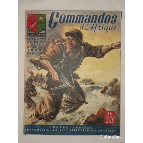 Revue COMMANDO d'Afrique 1940/45 lib�ration 1er Arm�e WW2