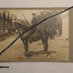 Photo cavalier r&eacute;giment BORDEAUX guerre 1914