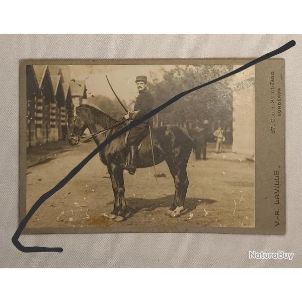 Photo cavalier r�giment BORDEAUX guerre 1914