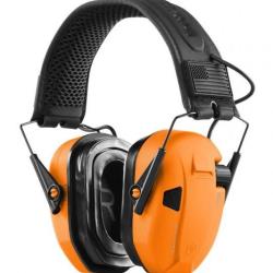 Casque antibruit &eacute;l&eacute;ctronique Savior couleur orange
