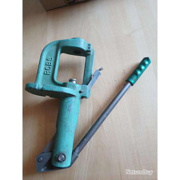 Presse RCBS JR2 avec amorceur pas Lee Dylon