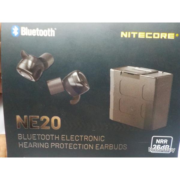 NE20 - �couteurs Bluetooth Nitecore - r�duction de bruit - sans fil