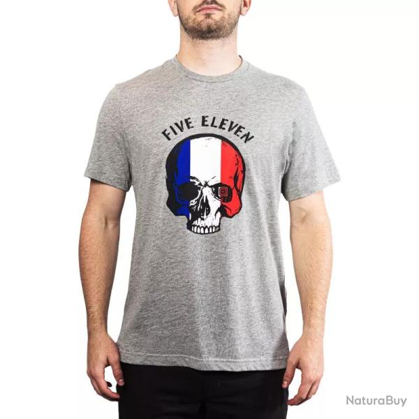 T-shirt Patriotic Skull 2XL Heather Grey (016)