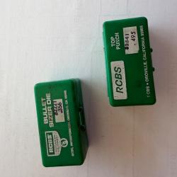 RCBS sizing die .356 + Outil RCBS recalibreur d'ogive 495 pour presse