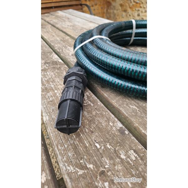 Tuyau d'aspiration 7 m �22 mm avec cr�pine - Neuf