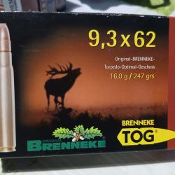 Munition 9.3x62 brenneke TOG 16 GR