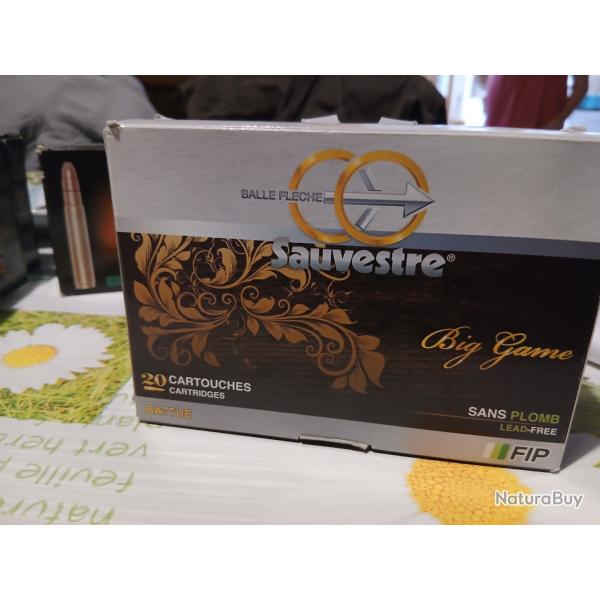 Munition 9.3x62 sauvestre sans plomb
