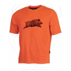 T-Shirt respirant Orange Sanglier TREELAND 4XL