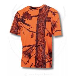 T-Shirt Camo Orange TREELAND 5XL