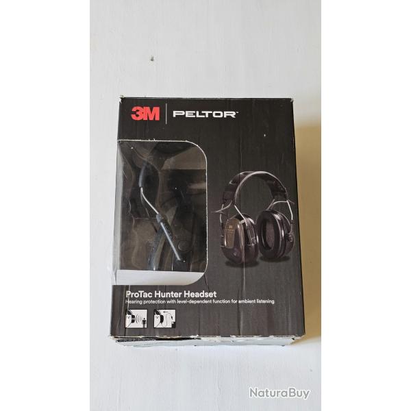 Casque antibruit �lectronique Peltor ProTac Hunter - Neuf