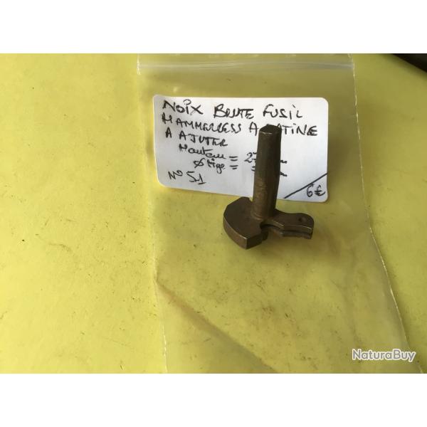 VENDU PAR LE-CUIRASSIER N�51 NOIX BRUTE FUSIL HAMMERLESS A PLATINE