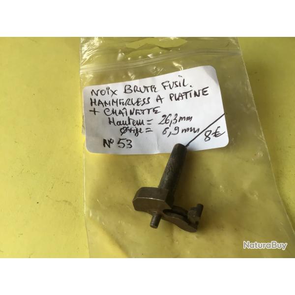 VENDU PAR LE-CUIRASSIER N�53 NOIX BRUTE FUSIL HAMMERLESS A PLATINE