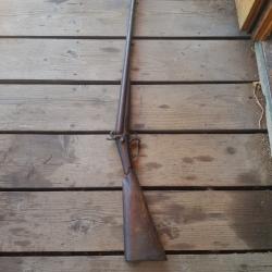 Fusil de chasse ancien &agrave; broches
