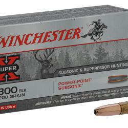 Cartouche Winchester Calibre 300 Blackout Subsonique