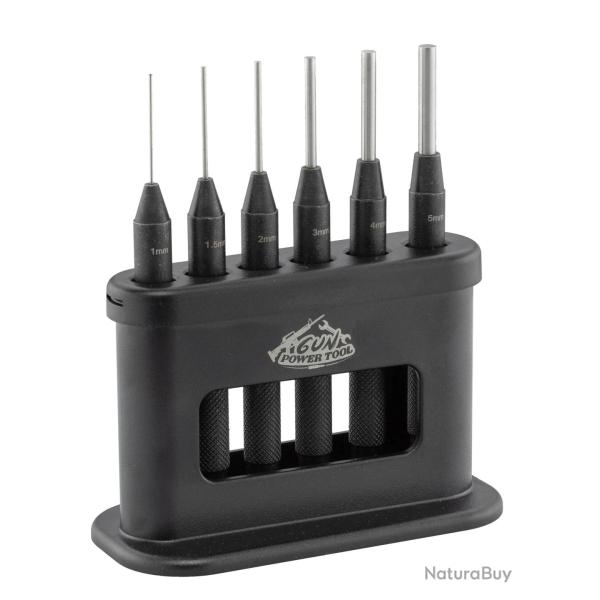 Set de 6 Chasse-Goupilles en Acier HRC - Kit Gun Power Tool