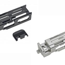 Cage Nozzle en Aluminium pour G17 Tokyo Marui Argent - CowCow Technology