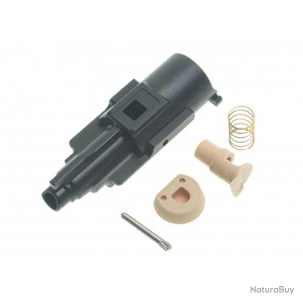 Pi�ces D�tach�es Airsoft - Set Complet Nozzle Aluminium CNC pour AAP01 GBB AAC Argent - CowCow Techn