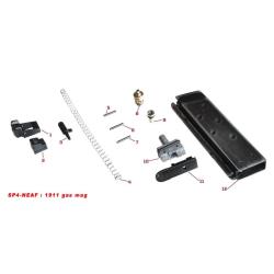 Arr&ecirc;toir de Culasse n&deg;7 pour Chargeur 1911 Gaz S&eacute;rie NE - Pi&egrave;ce d'Origine AW Custom