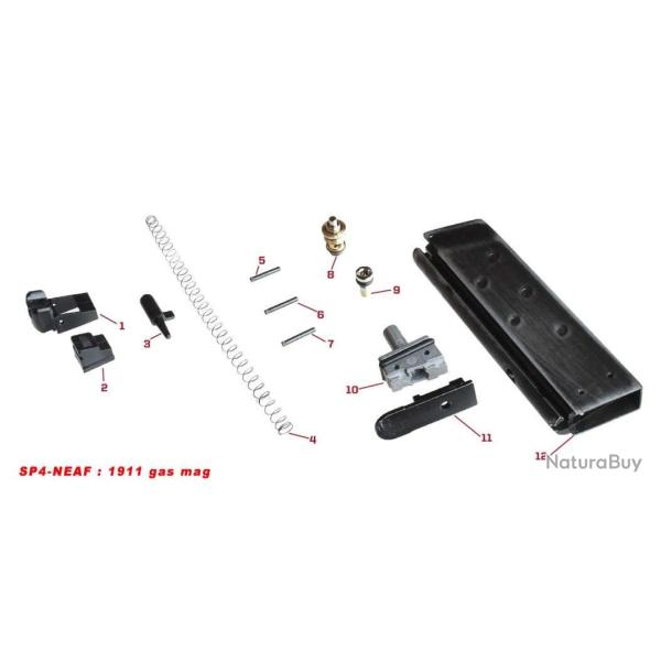 Arr�toir de Culasse n�7 pour Chargeur 1911 Gaz S�rie NE - Pi�ce d'Origine AW Custom