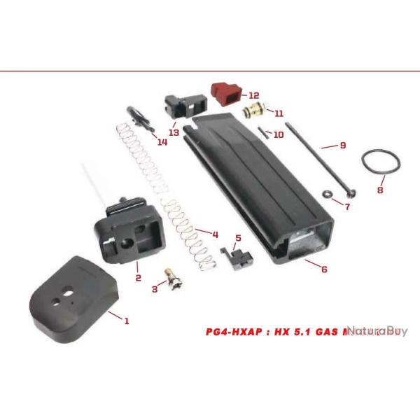 Pi�ces d'Origine pour Chargeurs Gaz S�rie HX Vis N�9 - AW Custom