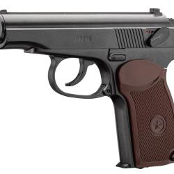 Pistolet CO2 &agrave; Culasse Fixe Borner PM49 Makarov Calibre 4.5mm BBs avec Chargeur