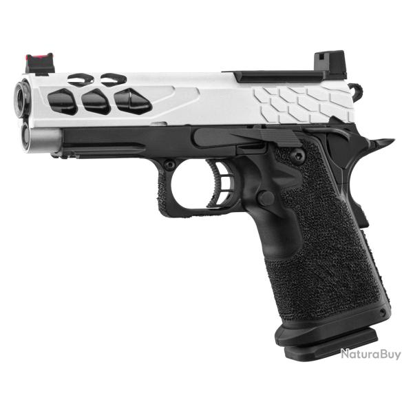 Pistolet Airsoft GBB Stryk Hi-Capa 4.3 Silver Lancer Tactical