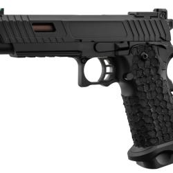 Pistolet Airsoft GBB Golden Eagle Hi-Capa 5.1 Noir et Bronze Culasse Gold Grip Antiglisse 1J