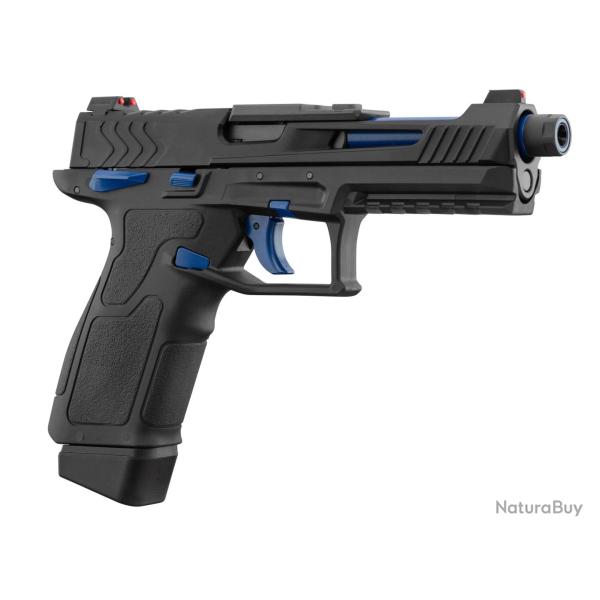 Pistolet GBB Lancer Tactical LTX Competition Airsoft Noir et Bleu