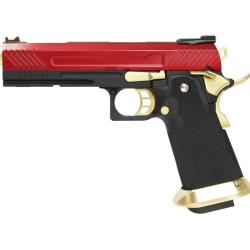 R&eacute;plique Airsoft HX1104 Full Red Gaz GBB Pistolet AW Custom