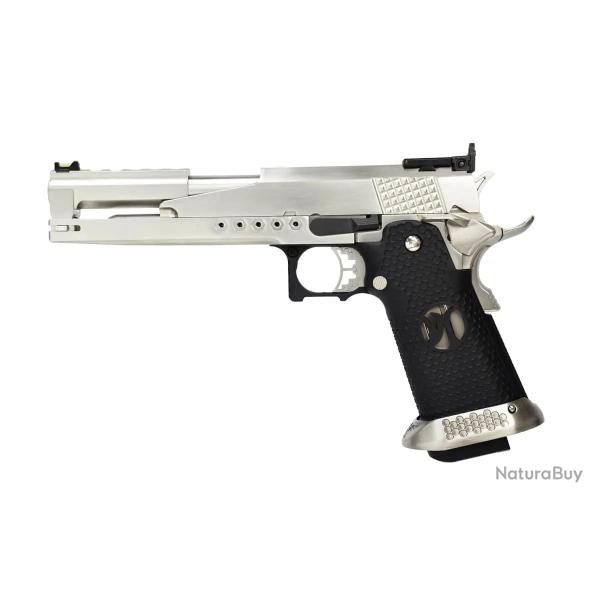R�plique Airsoft HX2201 IPSC Split Silver Gaz GBB - AW Custom