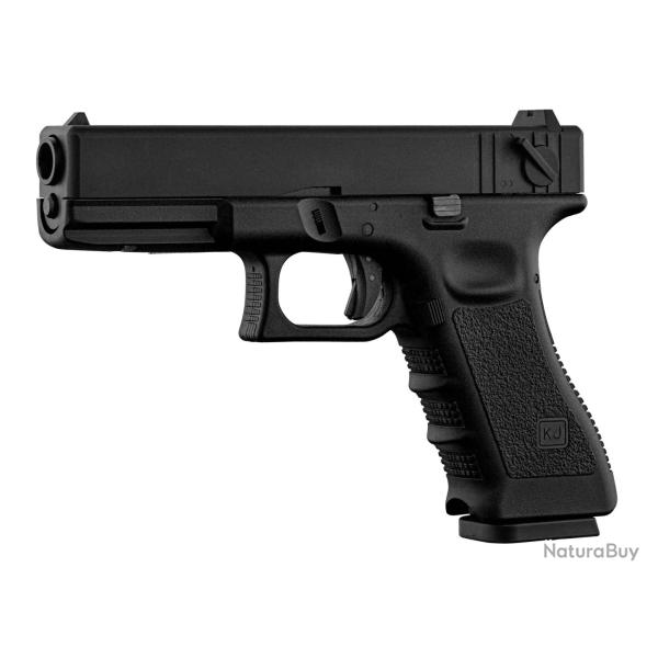 R�plique Airsoft KJ Works KP-18 Full Auto Gaz Culasse M�tal - Tan