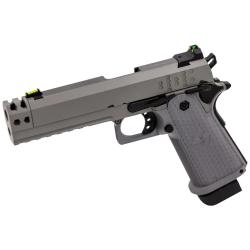 R&eacute;plique Airsoft Pistolet GBB Raven Hi-Capa Hex-Comp Gris