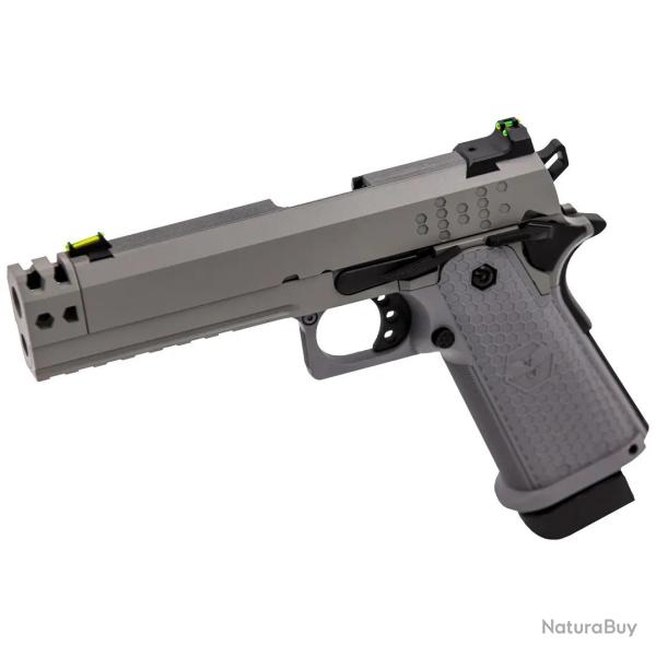 R�plique Airsoft Pistolet GBB Raven Hi-Capa Hex-Comp Gris