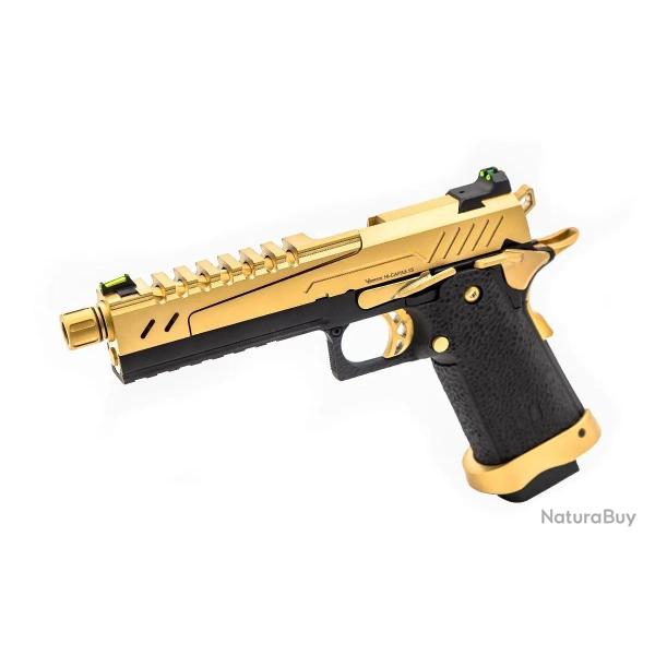 R�plique GBB Gaz Hi-Capa 5.1 Split Gold / Noir 1,0J Vorsk