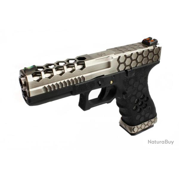 R�plique GBB VX0100 Hex Cut Noir et Silver - AW Custom
