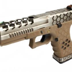 R&eacute;plique GBB VX0110 Hex Cut Tan et Silver - AW Custom