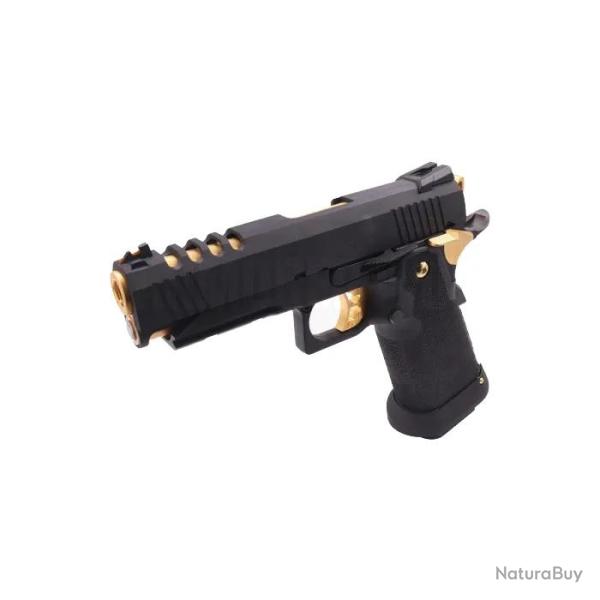 R�plique Hi-Capa 4.3 HX2711 Full Gaz GBB Noir et Or Aw Custom