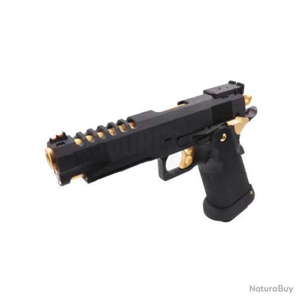 R�plique Hi-Capa 5.1 HX2701 Full Gaz GBB Noir et Or - AW Custom