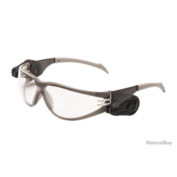 Lunette transparente PELTOR + led