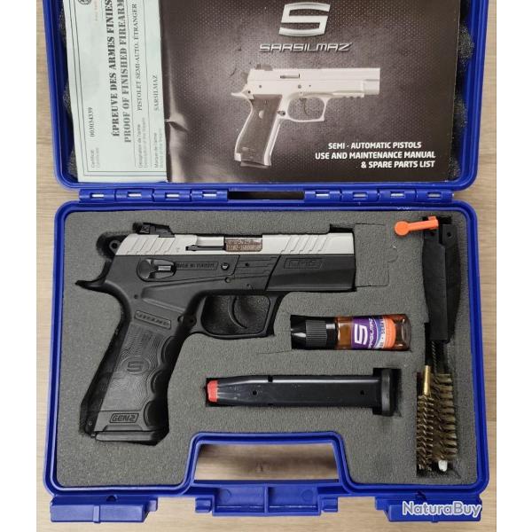 Pistolet SARSILMAZ mod CM9 - Cal 9x19 - Mallette, 2 chargeurs (Occasion)