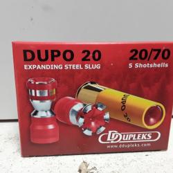 X5 cartouches a balles Dupo 20 cal.20/70