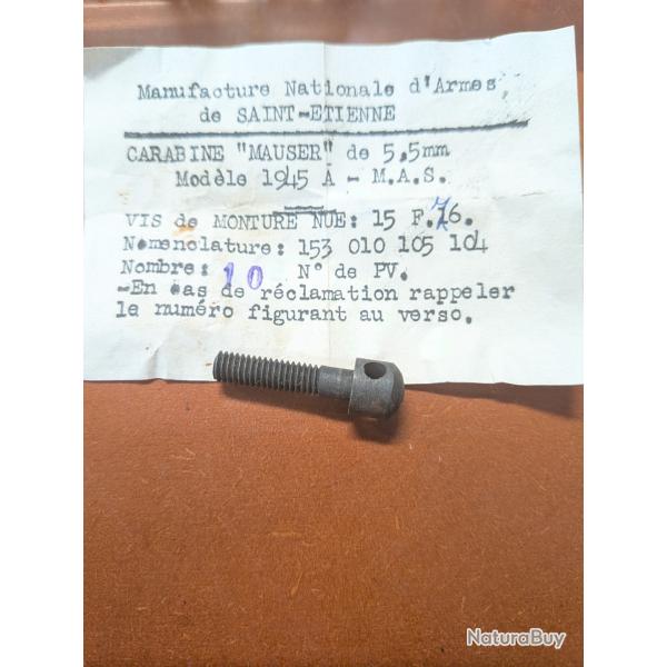 Vis de monture nue  Mas 45 / Mauser 45