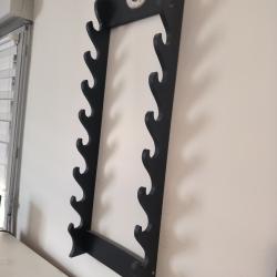 Pr&eacute;sentoir de qualit&eacute; pour 7 katanas