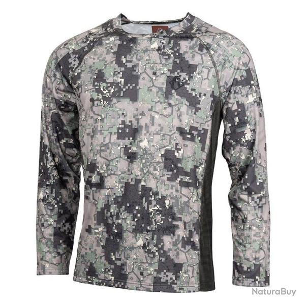 TSHIRT ML STRETCH DIGITAL VERT SOMLYS