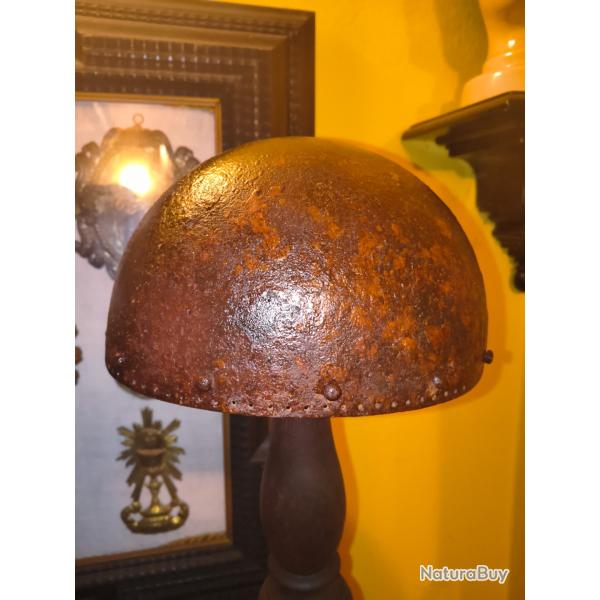 Casque cervelliere medievale haute epoque