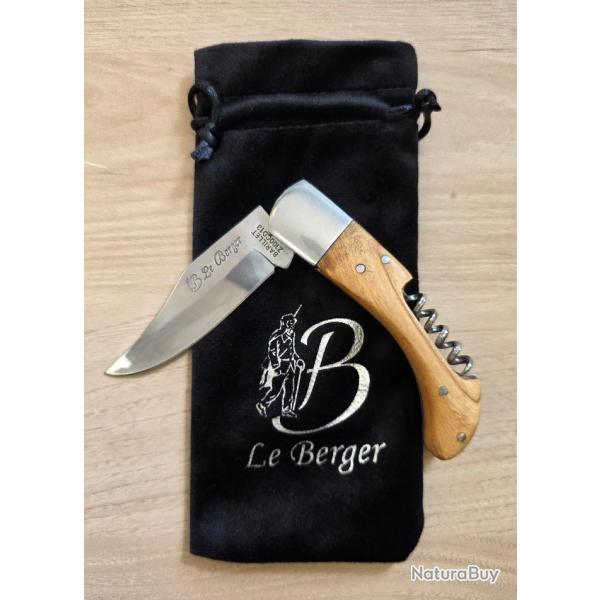 Couteau Le Berger Ricorsu Olivier avec tire bouchon