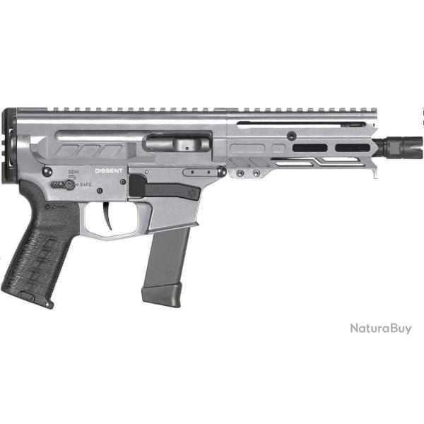 CMMG Dissent MkGs 9x19 6,5" Titanium - 2 chargeurs