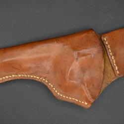 Holster cuir pour revolver canon 4" gaucher
