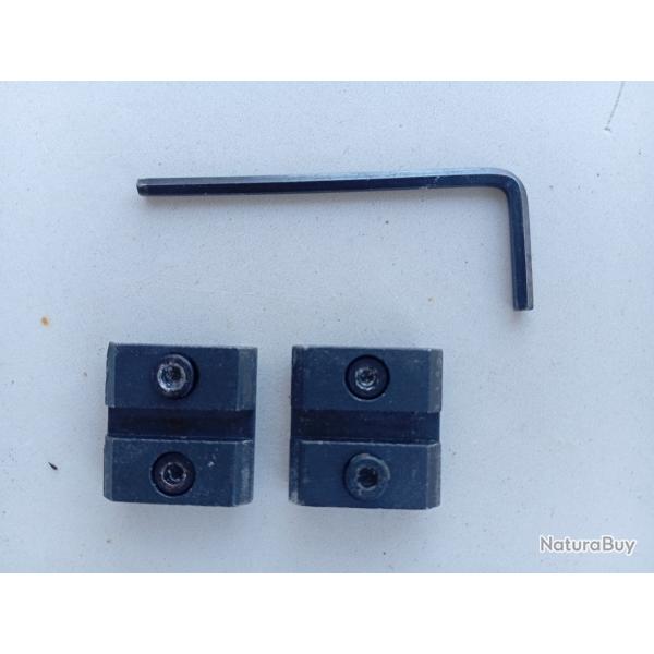 Paire d'embase picatinny 22lr savage mark 2
