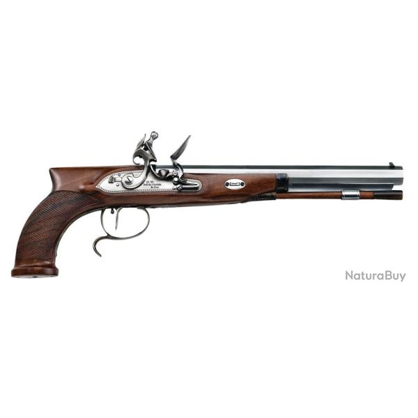 Pistolet Mortimer Silex Cal .44 Canon Lisse Davide Pedersoli
